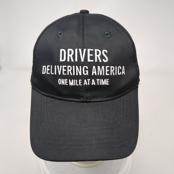Drivers Delivering America One Mile At A Time Strapback Hat Black OSFA Capsmith - Picture 2 of 8